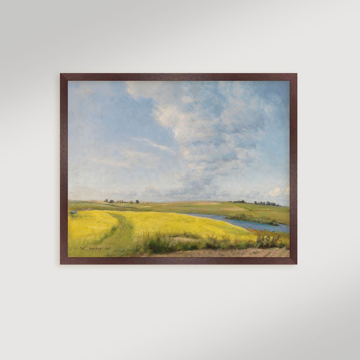 Mustard Field Archival Reproduction Art Print
