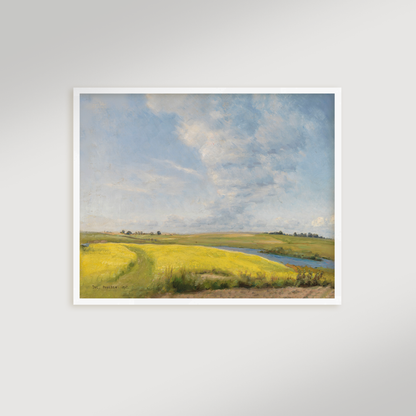 Mustard Field Archival Reproduction Art Print