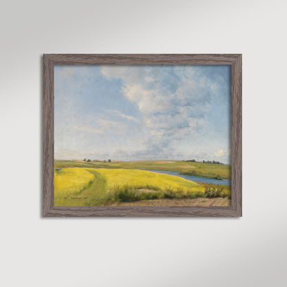 Mustard Field Archival Reproduction Art Print