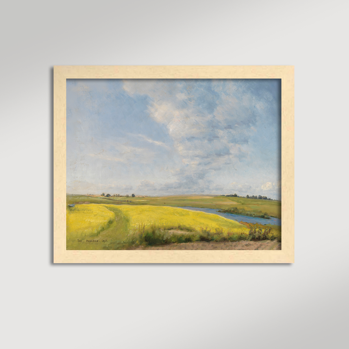 Mustard Field Archival Reproduction Art Print
