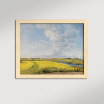 Mustard Field Archival Reproduction Art Print