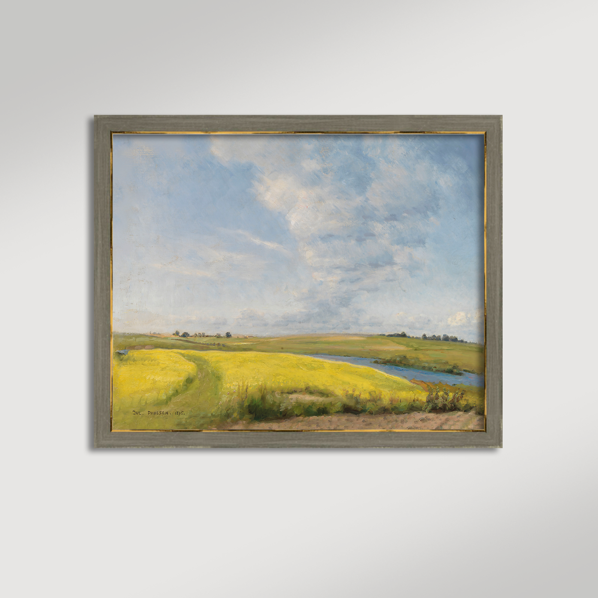 Mustard Field Archival Reproduction Art Print