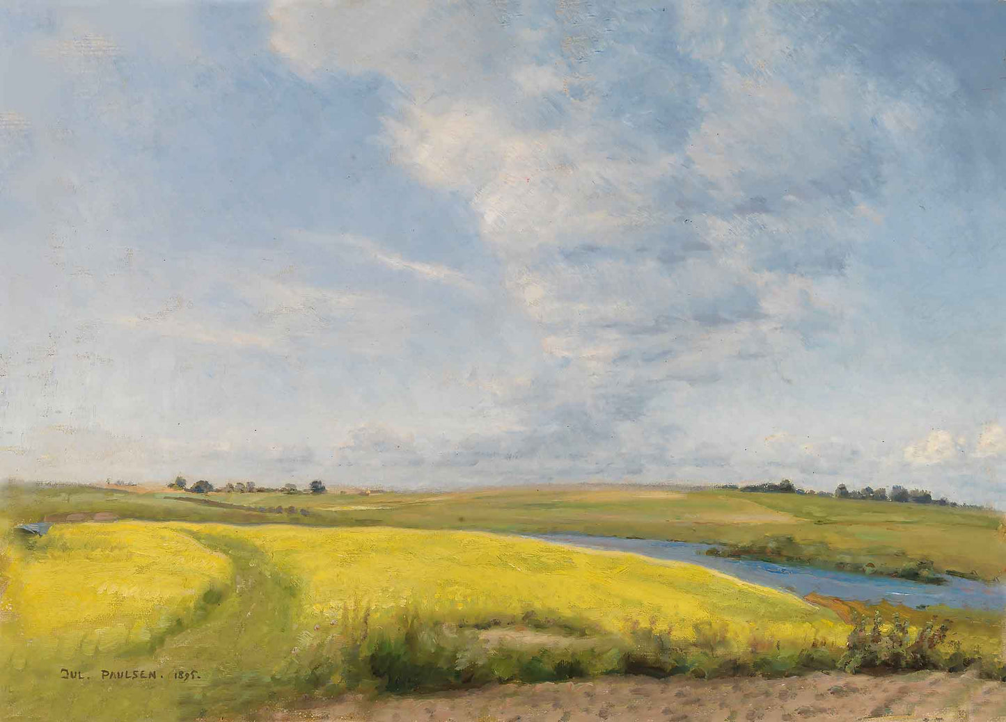 Mustard Field Archival Reproduction Art Print