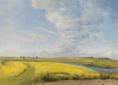 Mustard Field Archival Reproduction Art Print