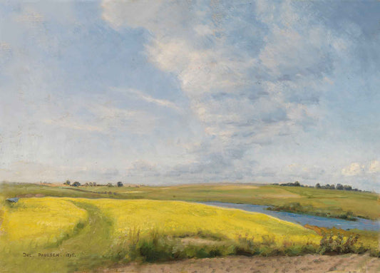 Mustard Field Archival Reproduction Art Print
