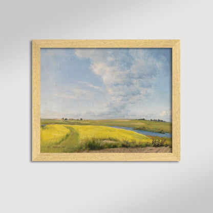 Mustard Field Archival Reproduction Art Print