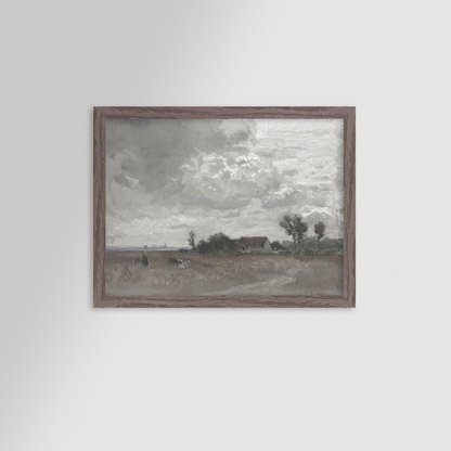 Bavarian Landscape Archival Reproduction Art Print