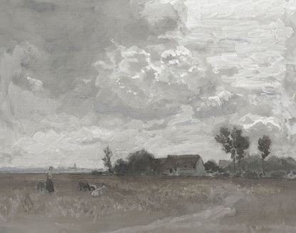 Bavarian Landscape Archival Reproduction Art Print