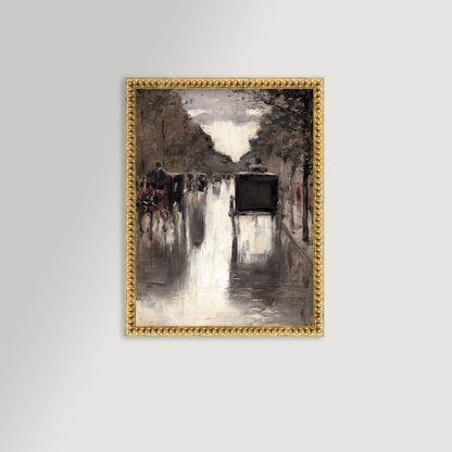 Berlin Street Archival Reproduction Art Print