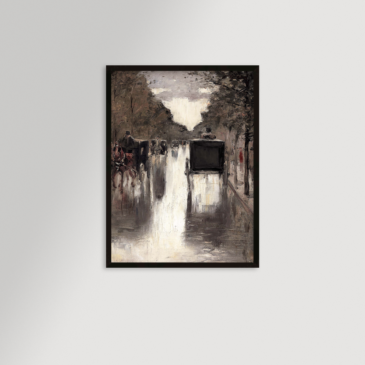 Berlin Street Archival Reproduction Art Print