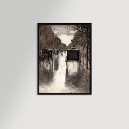 Berlin Street Archival Reproduction Art Print