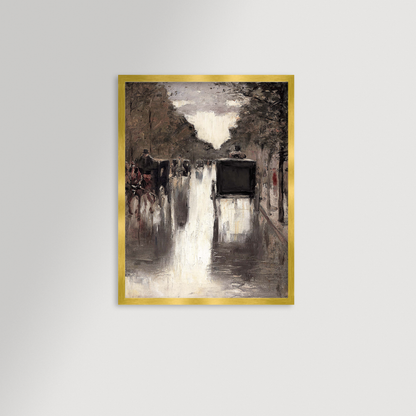 Berlin Street Archival Reproduction Art Print