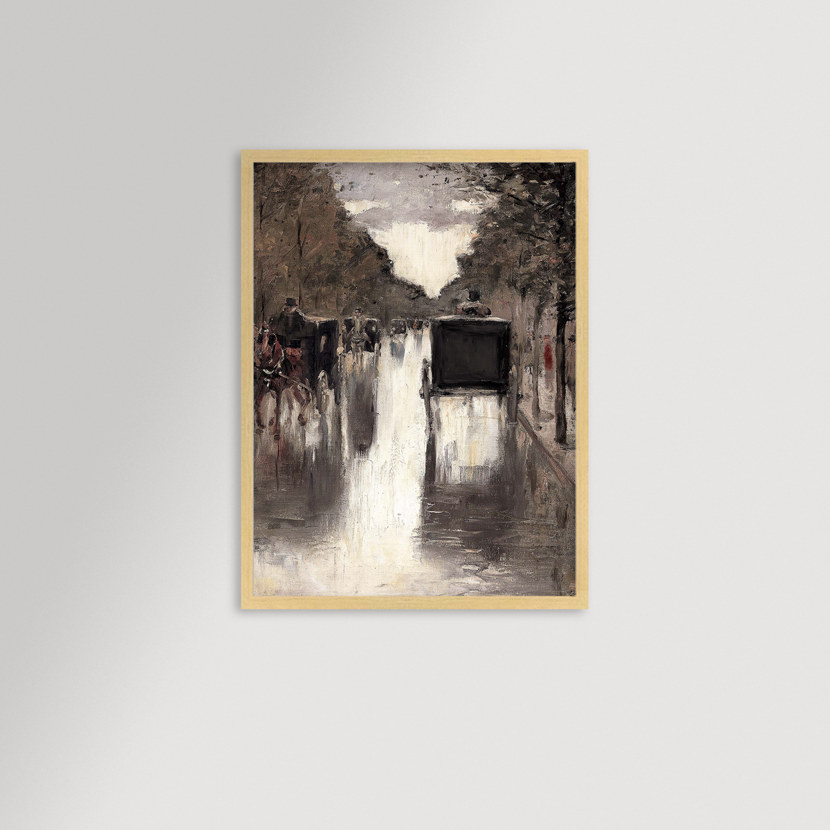 Berlin Street Archival Reproduction Art Print