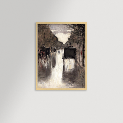 Berlin Street Archival Reproduction Art Print