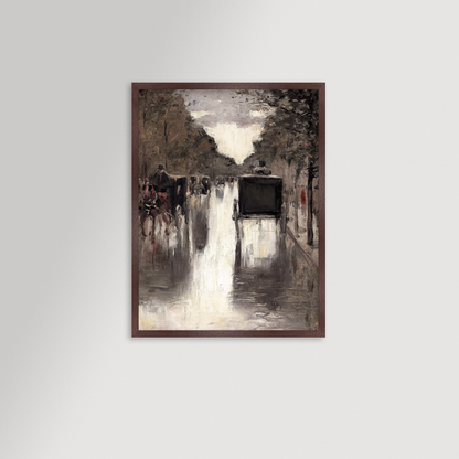 Berlin Street Archival Reproduction Art Print