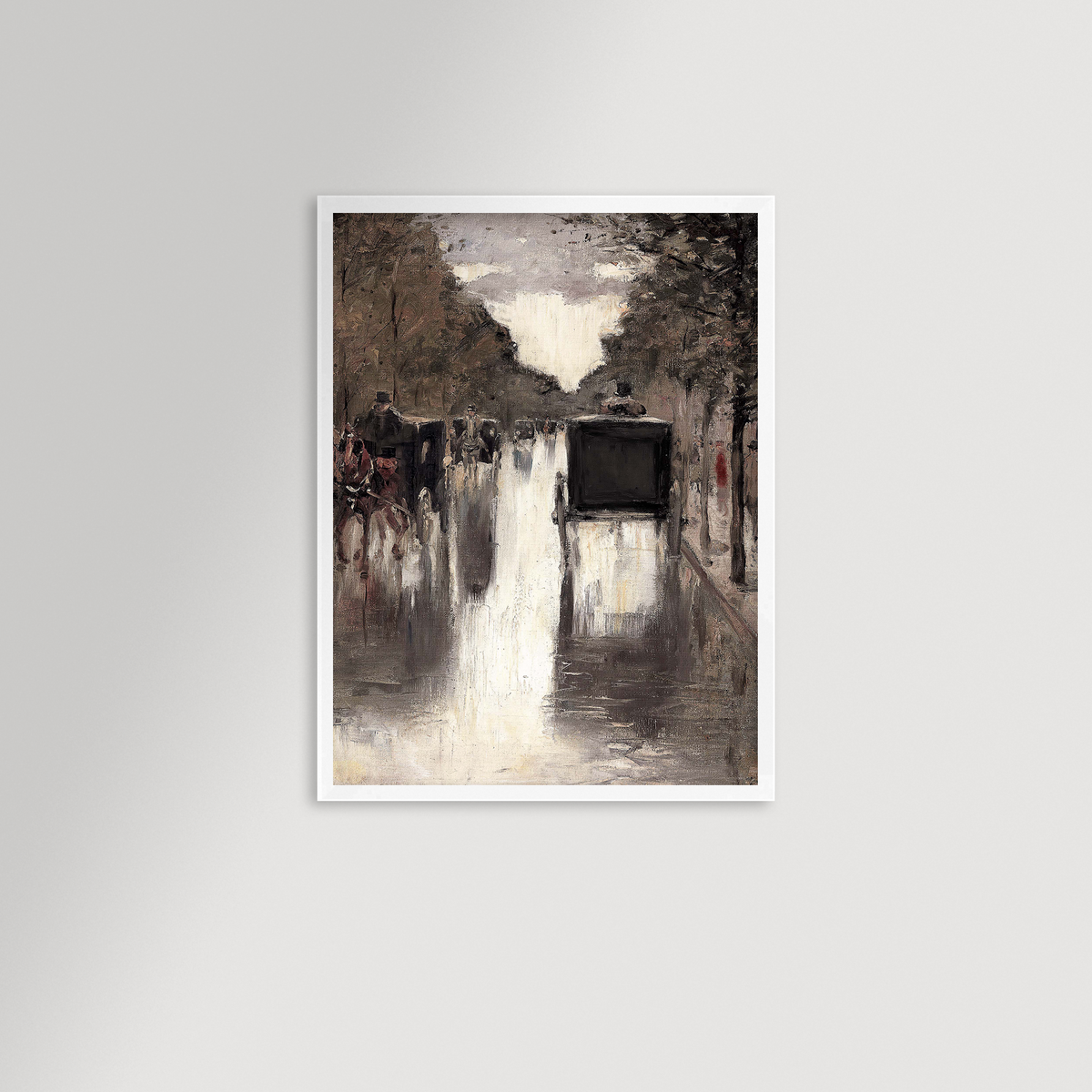 Berlin Street Archival Reproduction Art Print