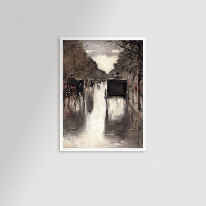 Berlin Street Archival Reproduction Art Print