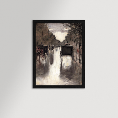 Berlin Street Archival Reproduction Art Print