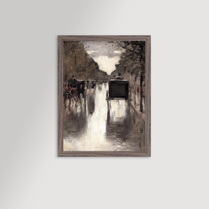 Berlin Street Archival Reproduction Art Print