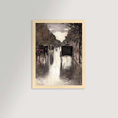 Berlin Street Archival Reproduction Art Print