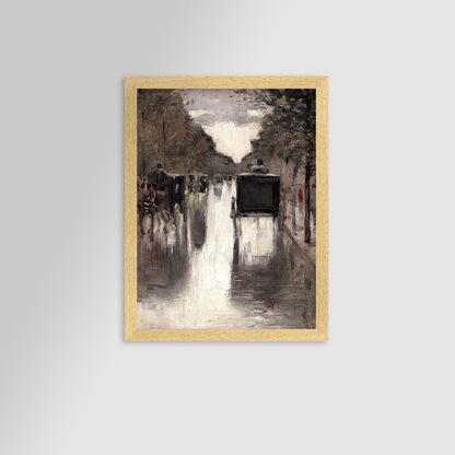 Berlin Street Archival Reproduction Art Print