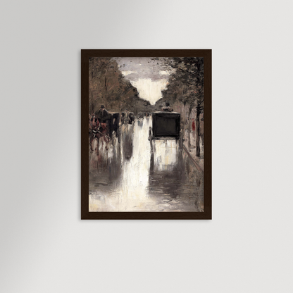 Berlin Street Archival Reproduction Art Print