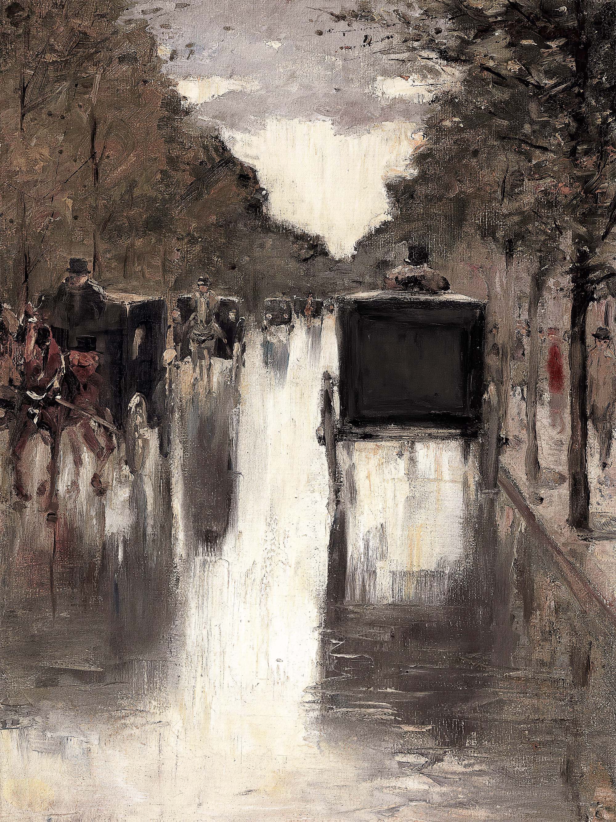 Berlin Street Archival Reproduction Art Print