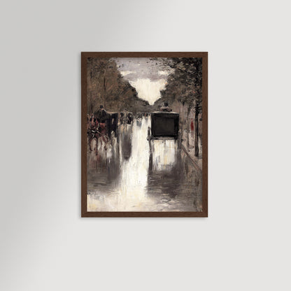 Berlin Street Archival Reproduction Art Print