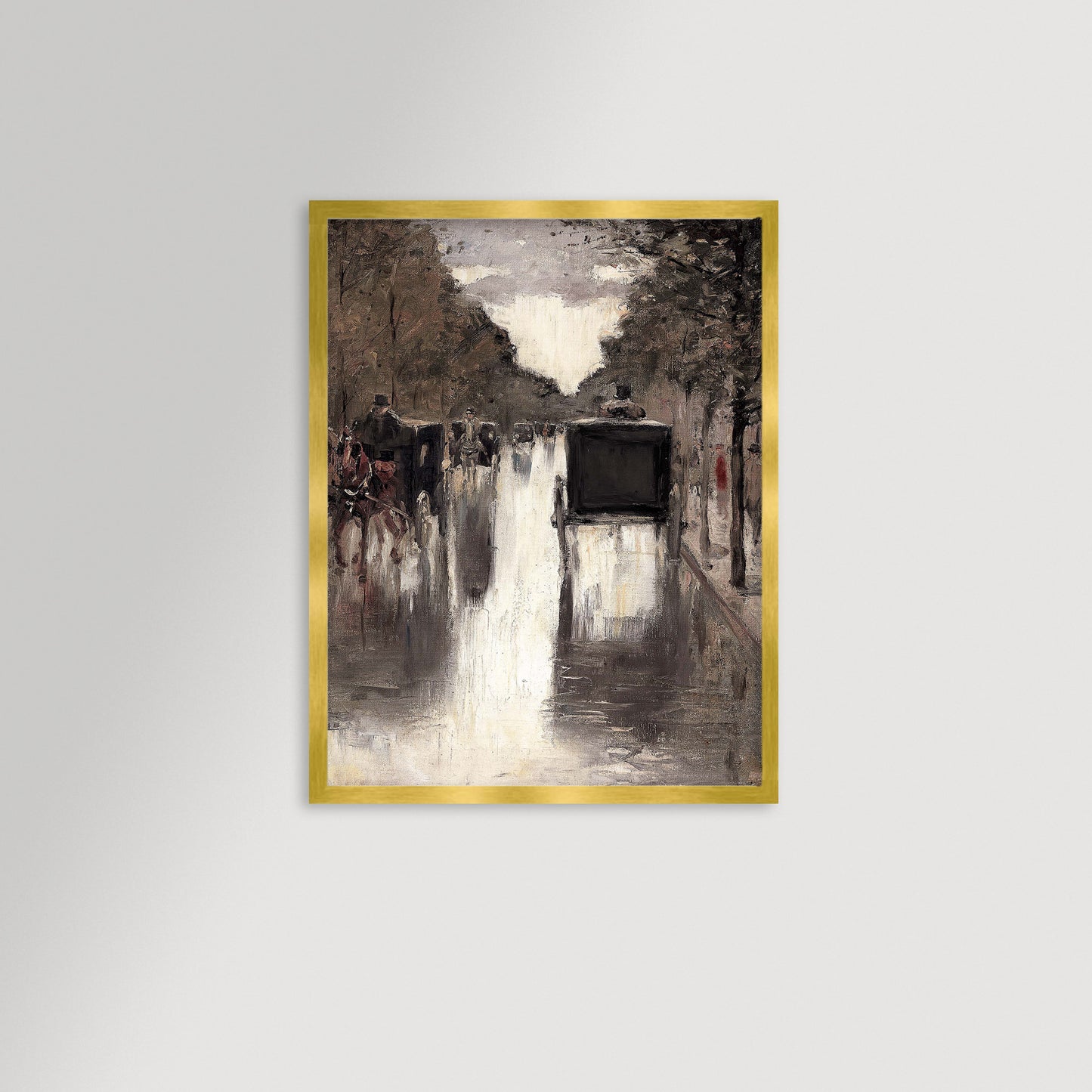 Berlin Street Archival Reproduction Art Print