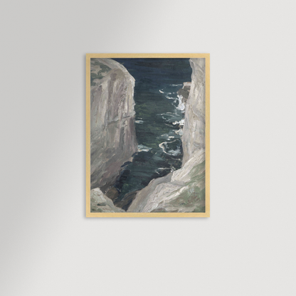 Rocky Coast Archival Reproduction Art Print