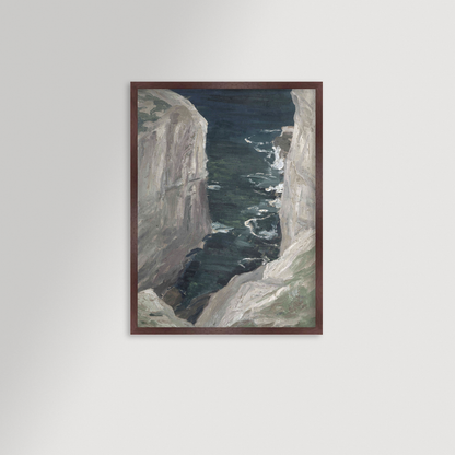 Rocky Coast Archival Reproduction Art Print