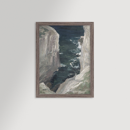 Rocky Coast Archival Reproduction Art Print