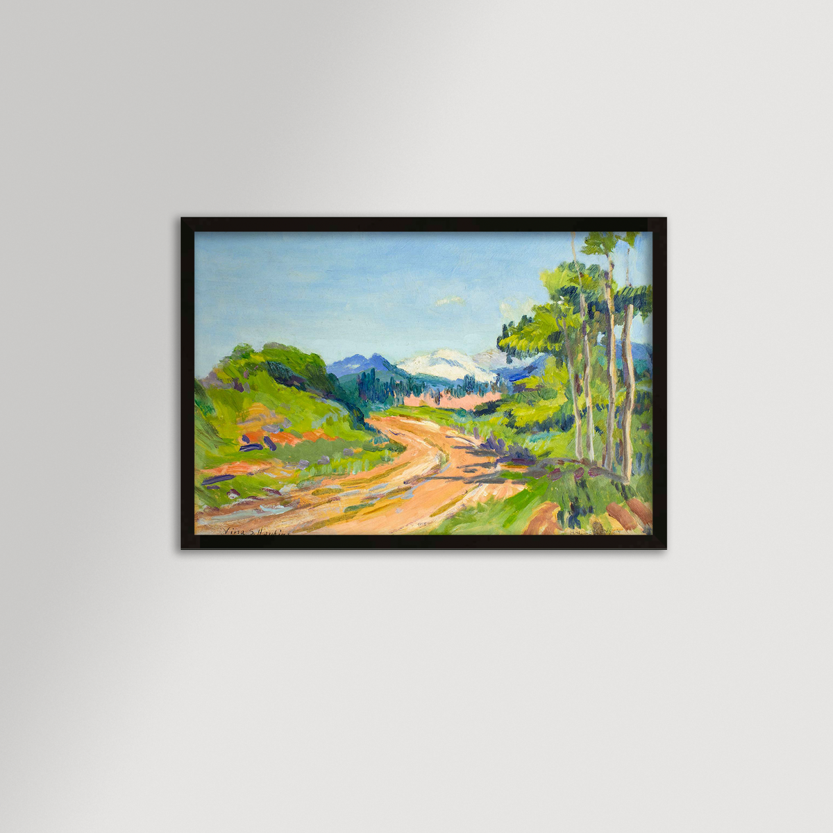 Winding Road Archival Reproduction Art Print