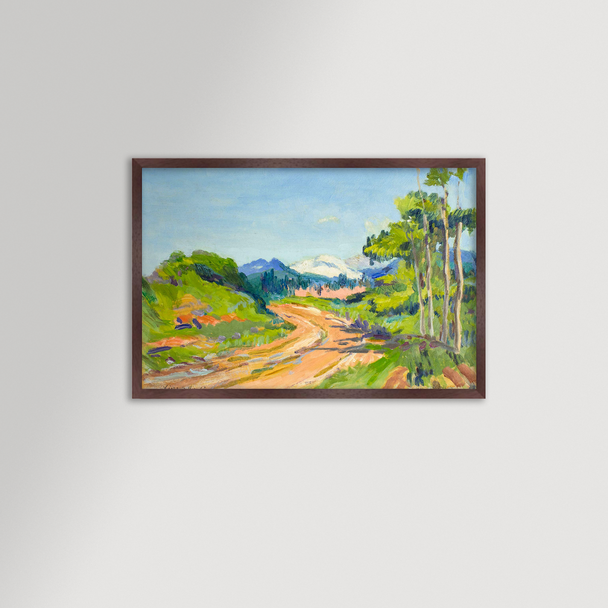 Winding Road Archival Reproduction Art Print