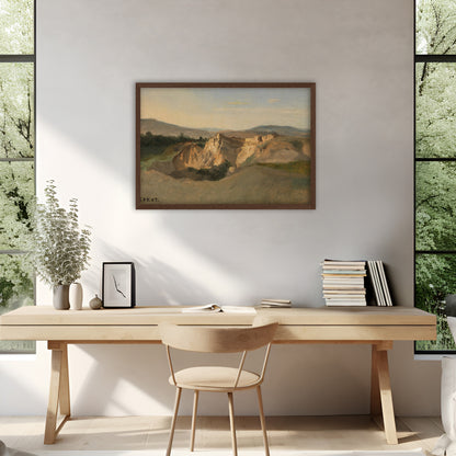 Italian Landscape Archival Reproduction Art Print