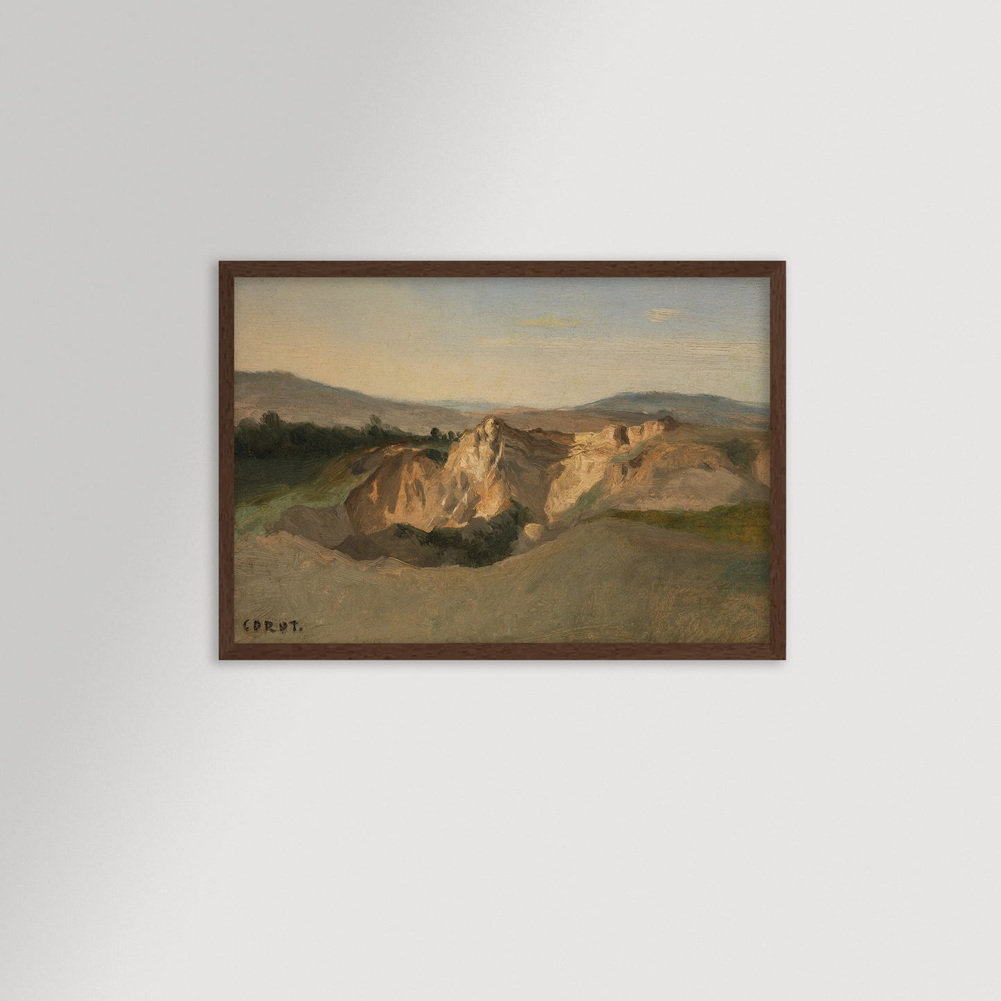 Italian Landscape Archival Reproduction Art Print