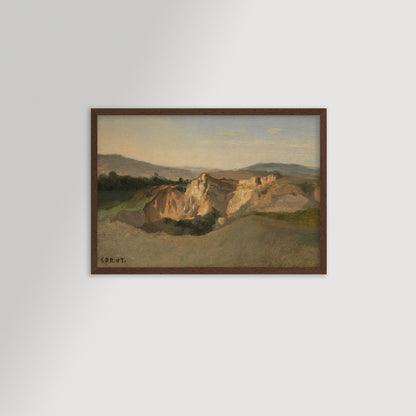 Italian Landscape Archival Reproduction Art Print