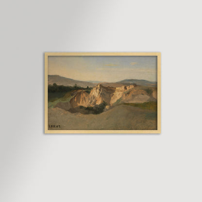 Italian Landscape Archival Reproduction Art Print