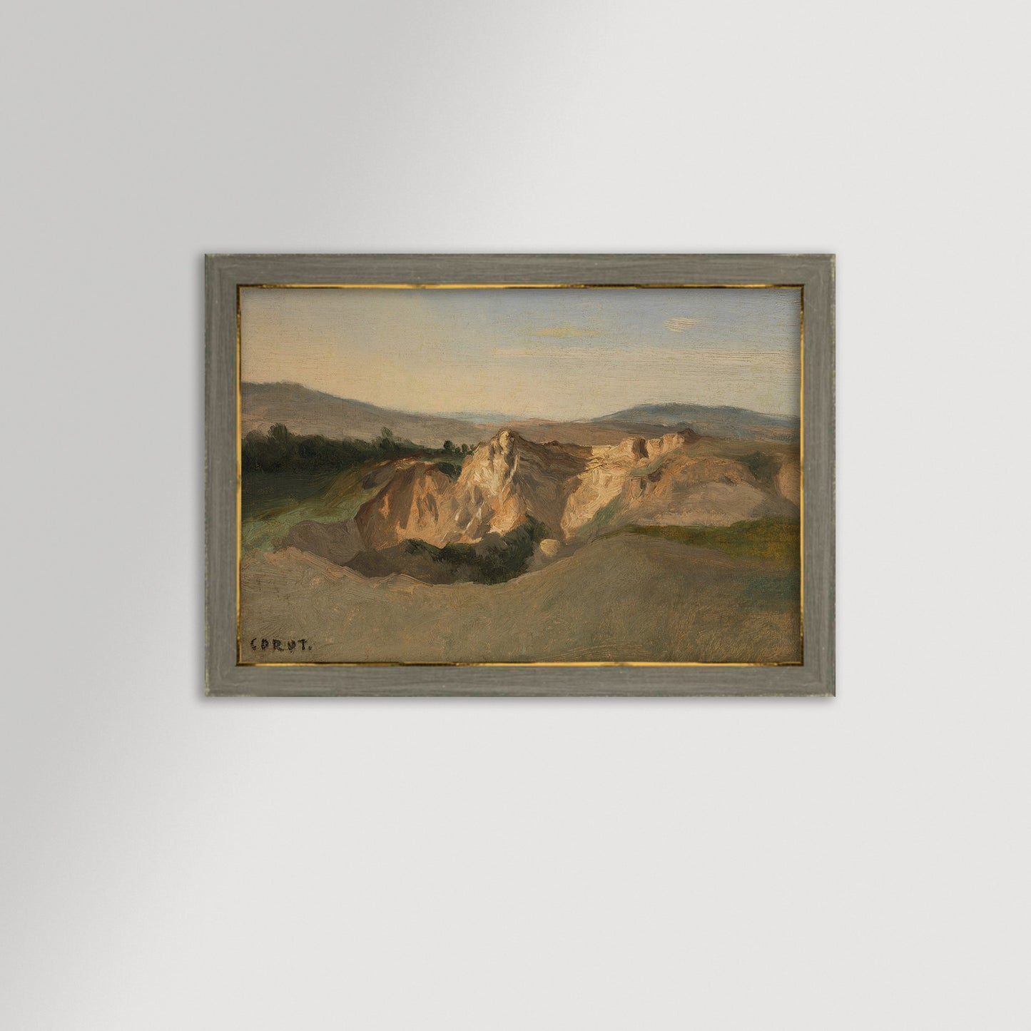 Italian Landscape Archival Reproduction Art Print