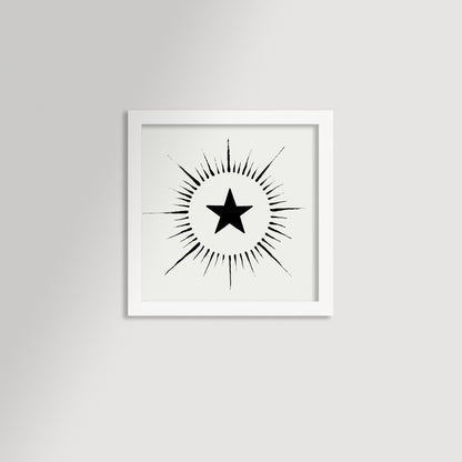 Star Beam Archival Reproduction Art Print