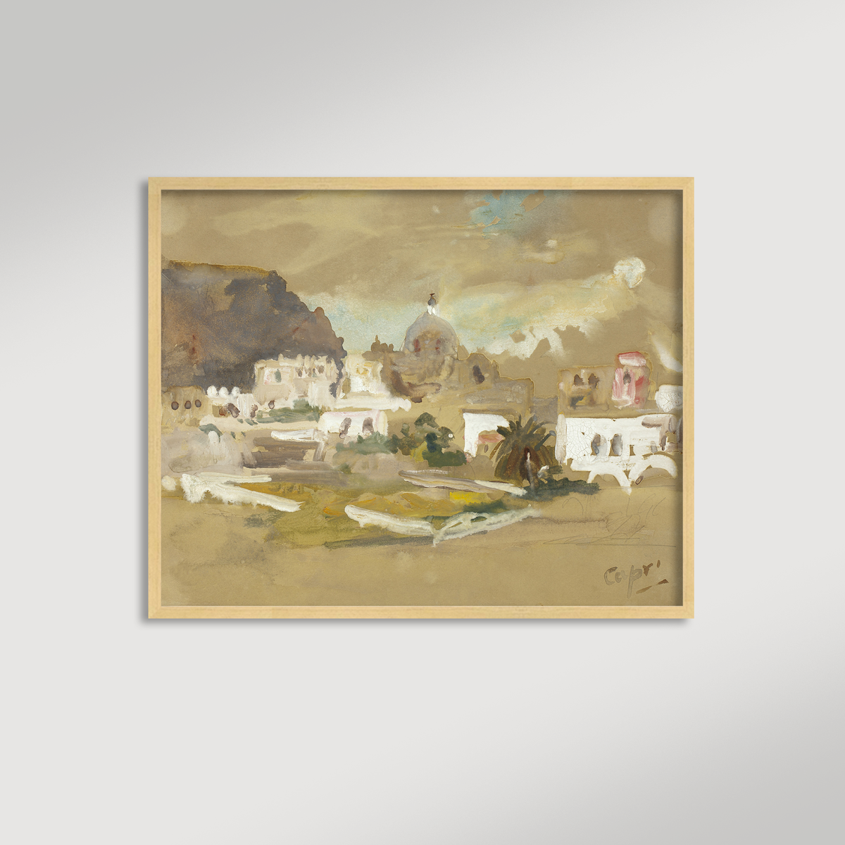 Capri Landscape Archival Reproduction Art Print
