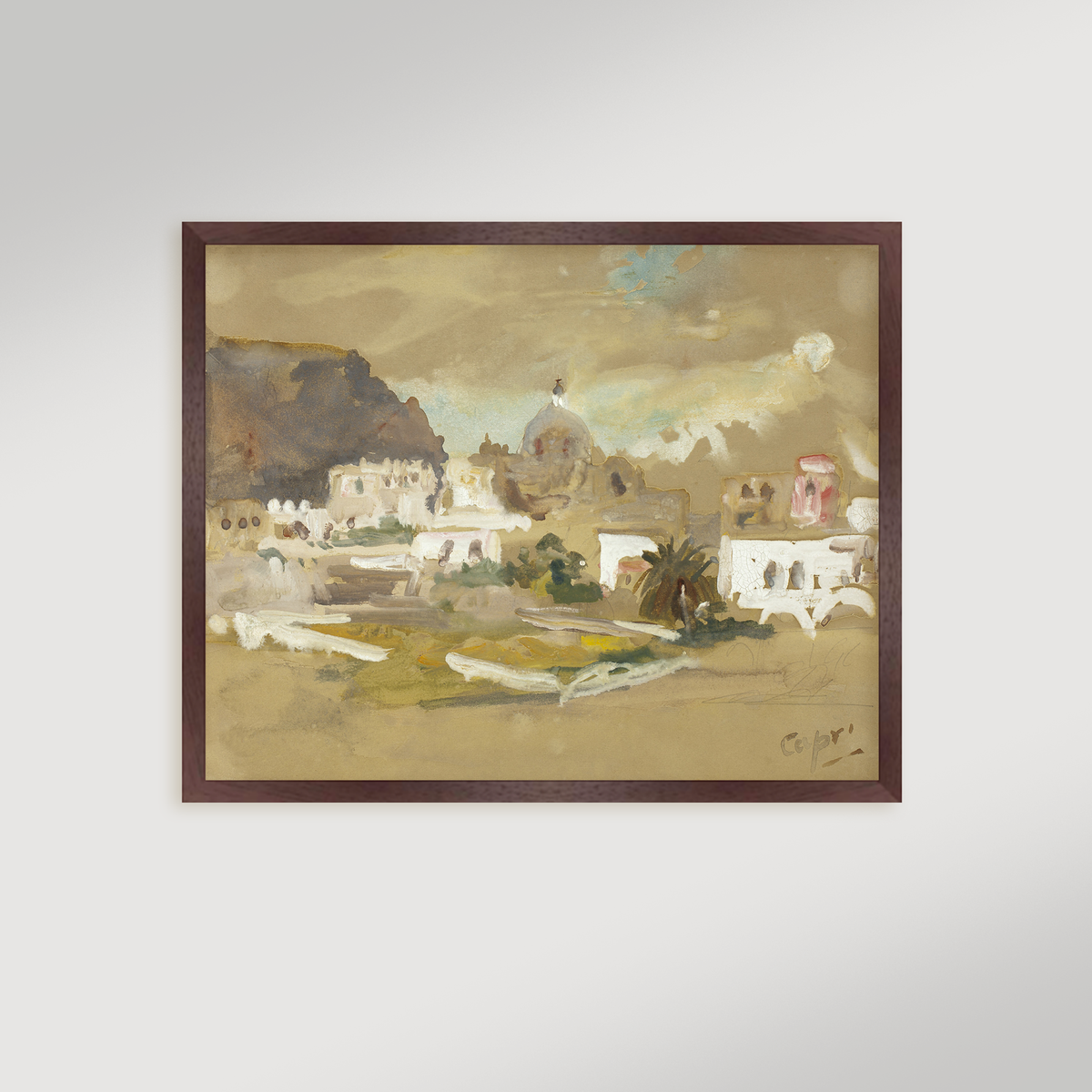 Capri Landscape Archival Reproduction Art Print