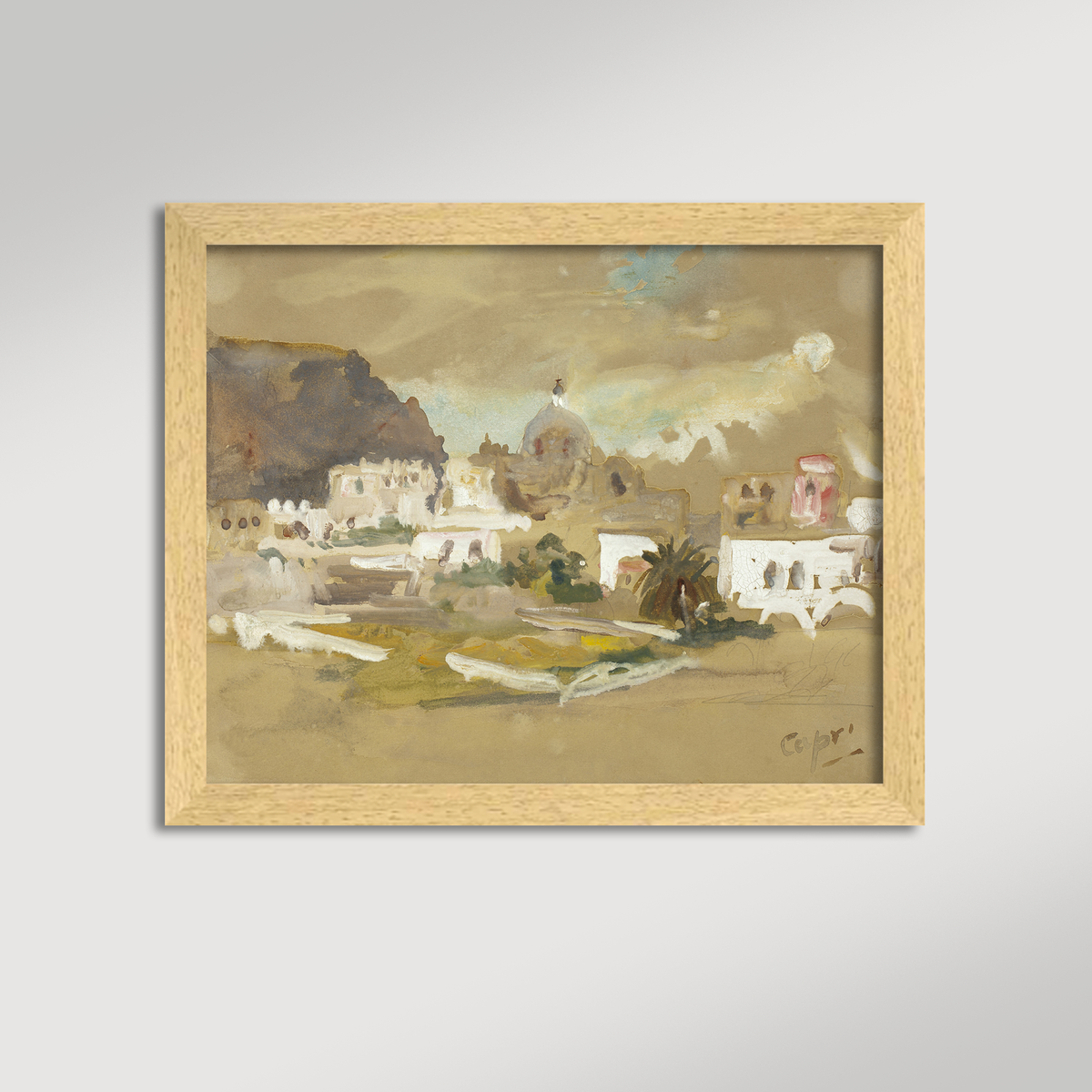 Capri Landscape Archival Reproduction Art Print