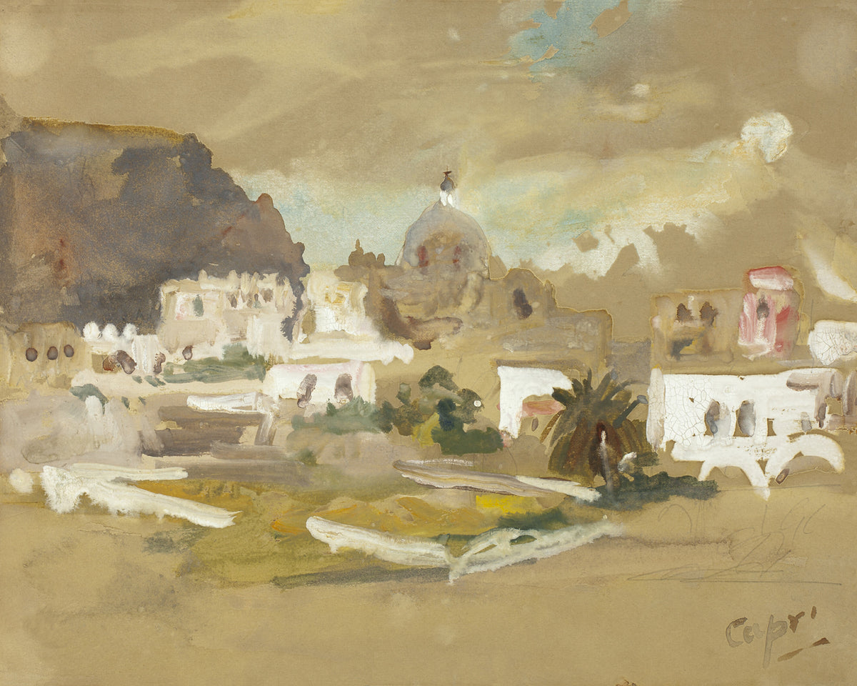 Capri Landscape Archival Reproduction Art Print