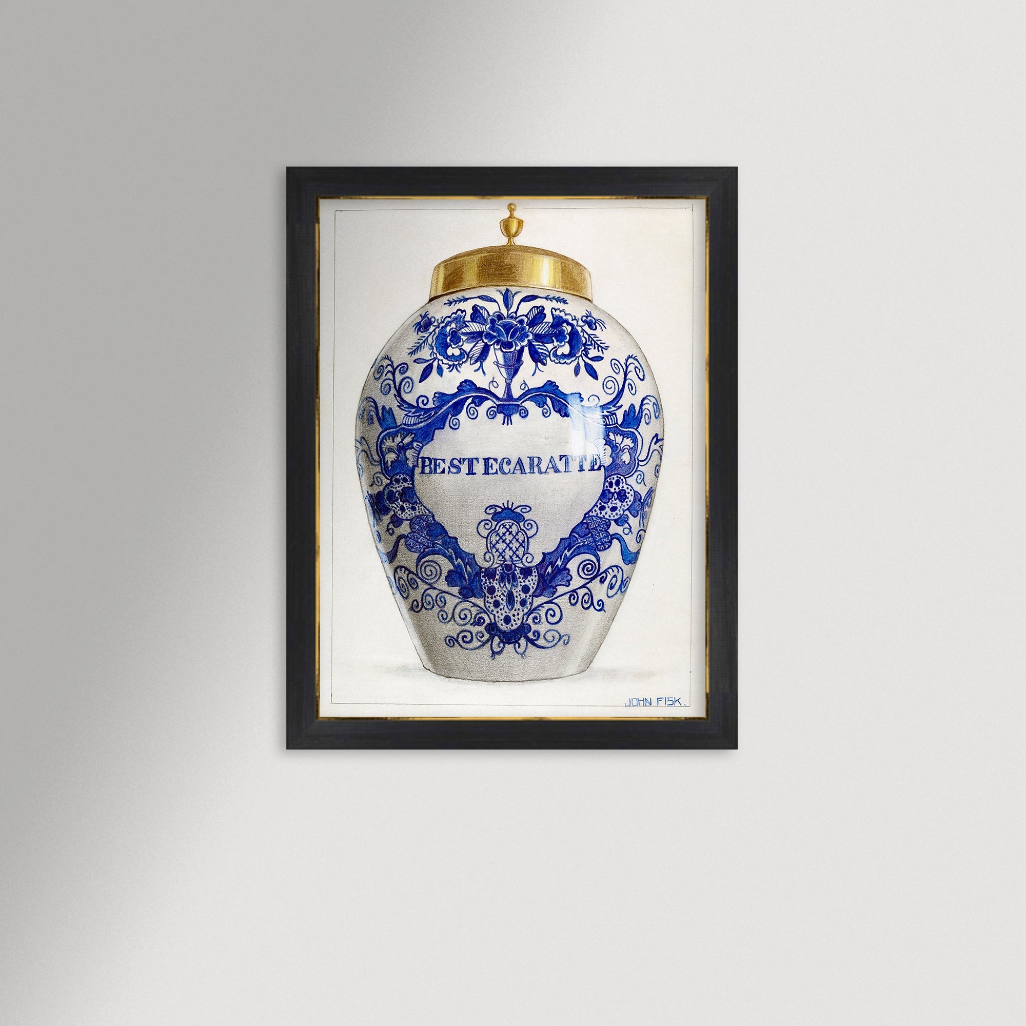 Chinoiserie Ginger Jar Art Print / Art Prints - Casey Grace Studio, LLC