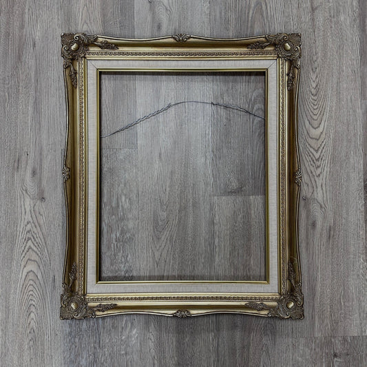 Ornate Picture Frame w/Linen Liner for 16 x 20 Inch Art / Decor - Casey Grace Studio, LLC