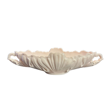 Pink Milk Glass Vase or Fruit Bowl / Home Decor - Casey Grace Studio, LLC