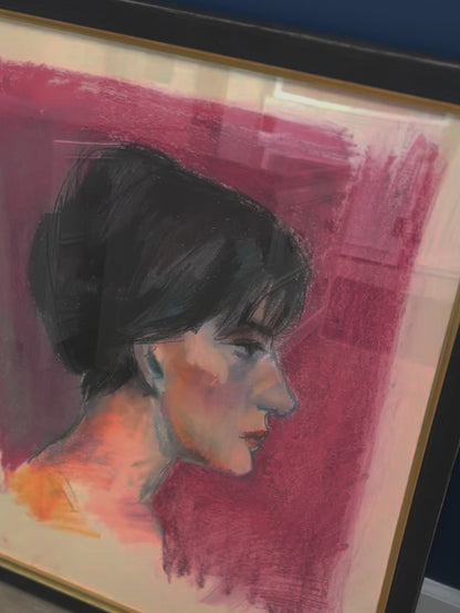 Profile in Pink Archival Reproduction Art Print