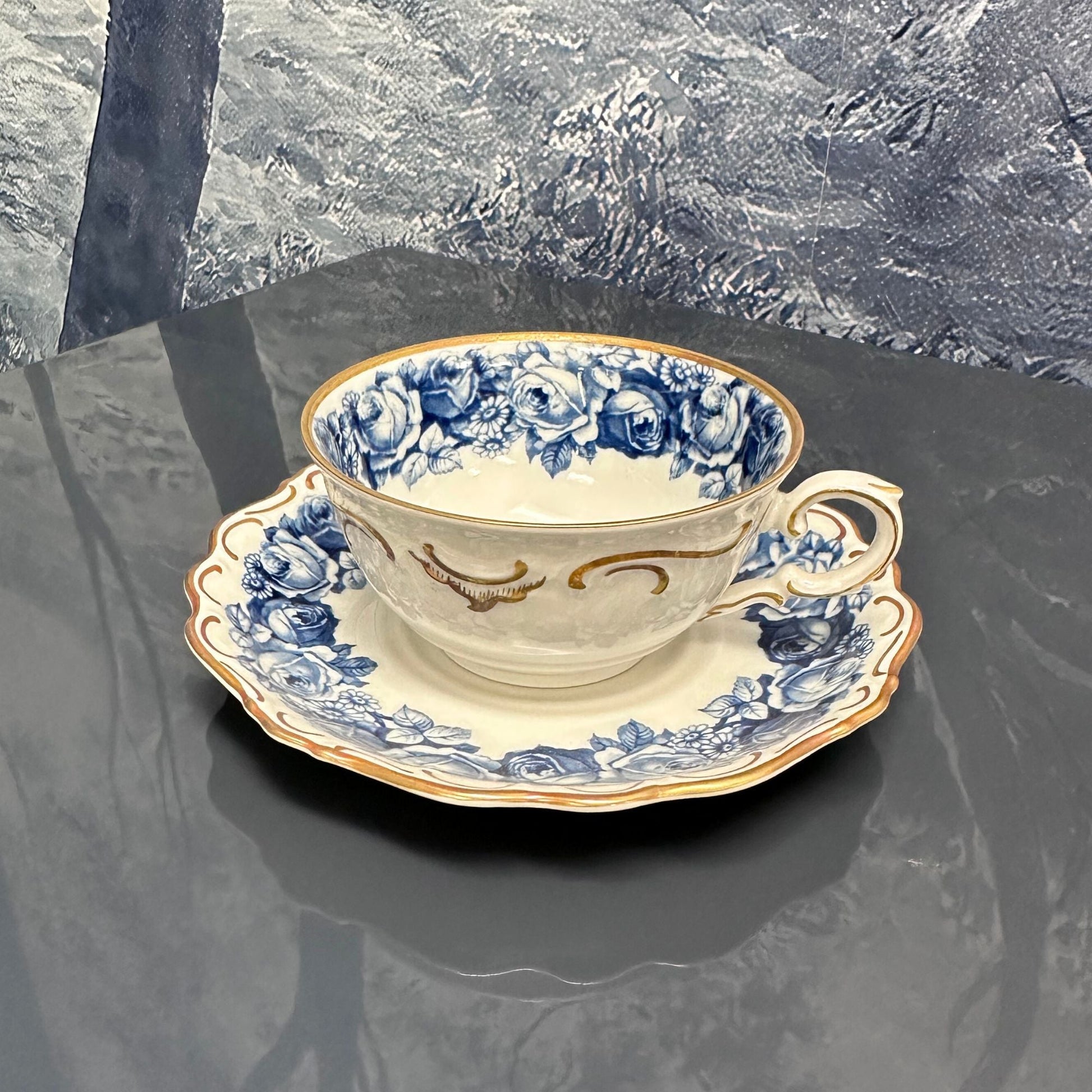Shumann Bavaria Vintage Tea Set "Heirloom Blue" / Home Decor - Casey Grace Studio, LLC