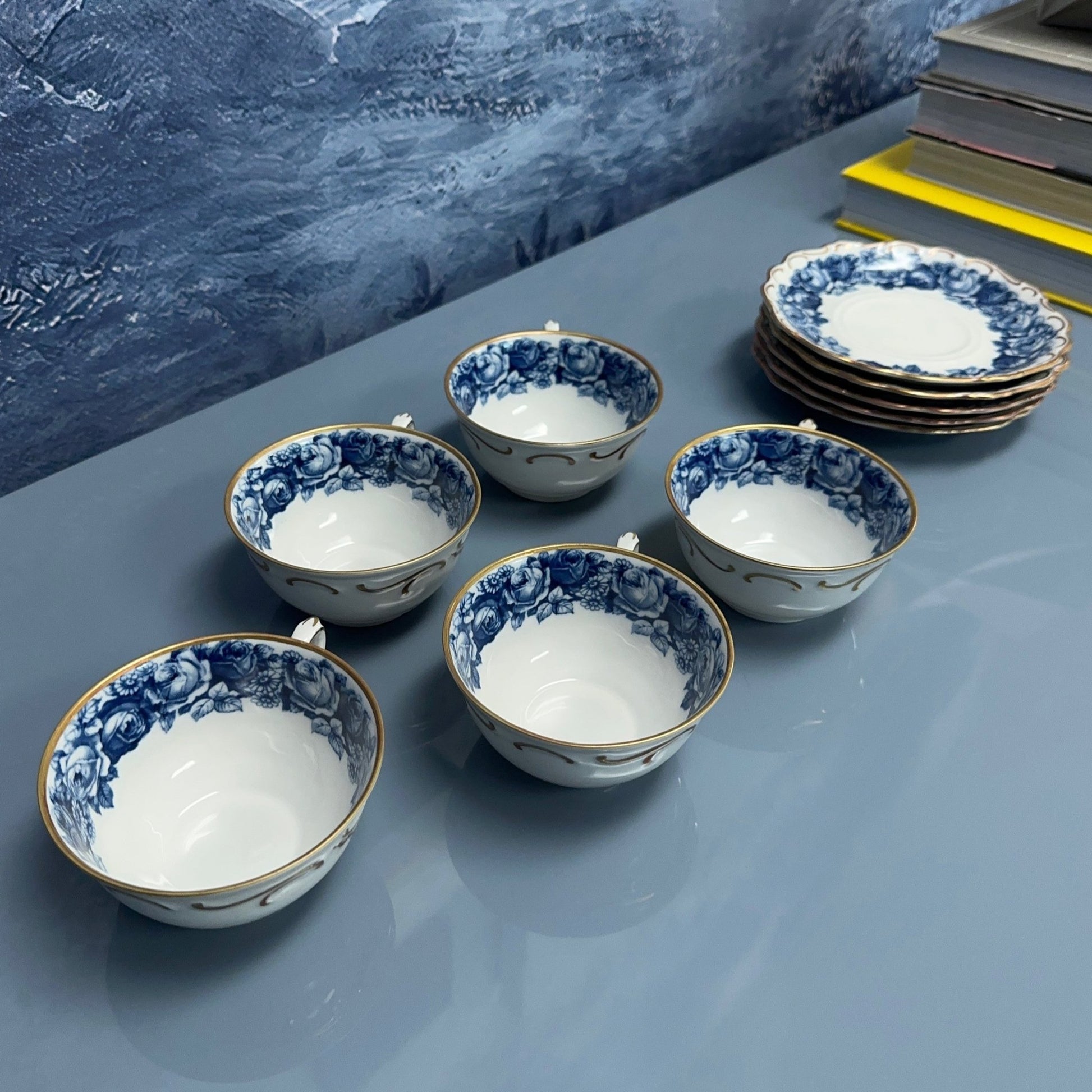 Shumann Bavaria Vintage Tea Set "Heirloom Blue" / Home Decor - Casey Grace Studio, LLC